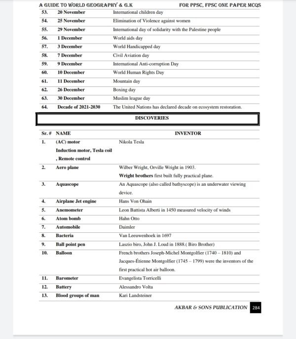 A GUIDE TO WORLD GEOGRAPHY & GENERAL KNOWLEDGE LATEST EDITION 2025 - Image 12