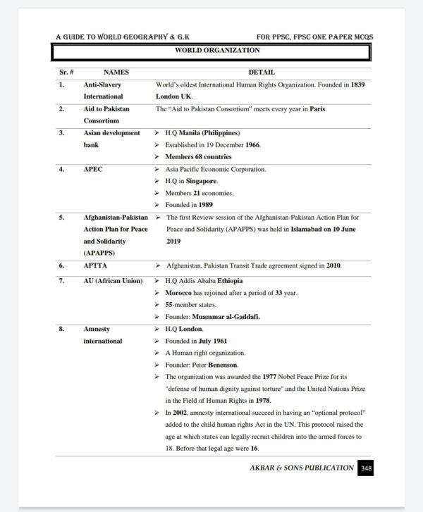 A GUIDE TO WORLD GEOGRAPHY & GENERAL KNOWLEDGE LATEST EDITION 2025 - Image 15